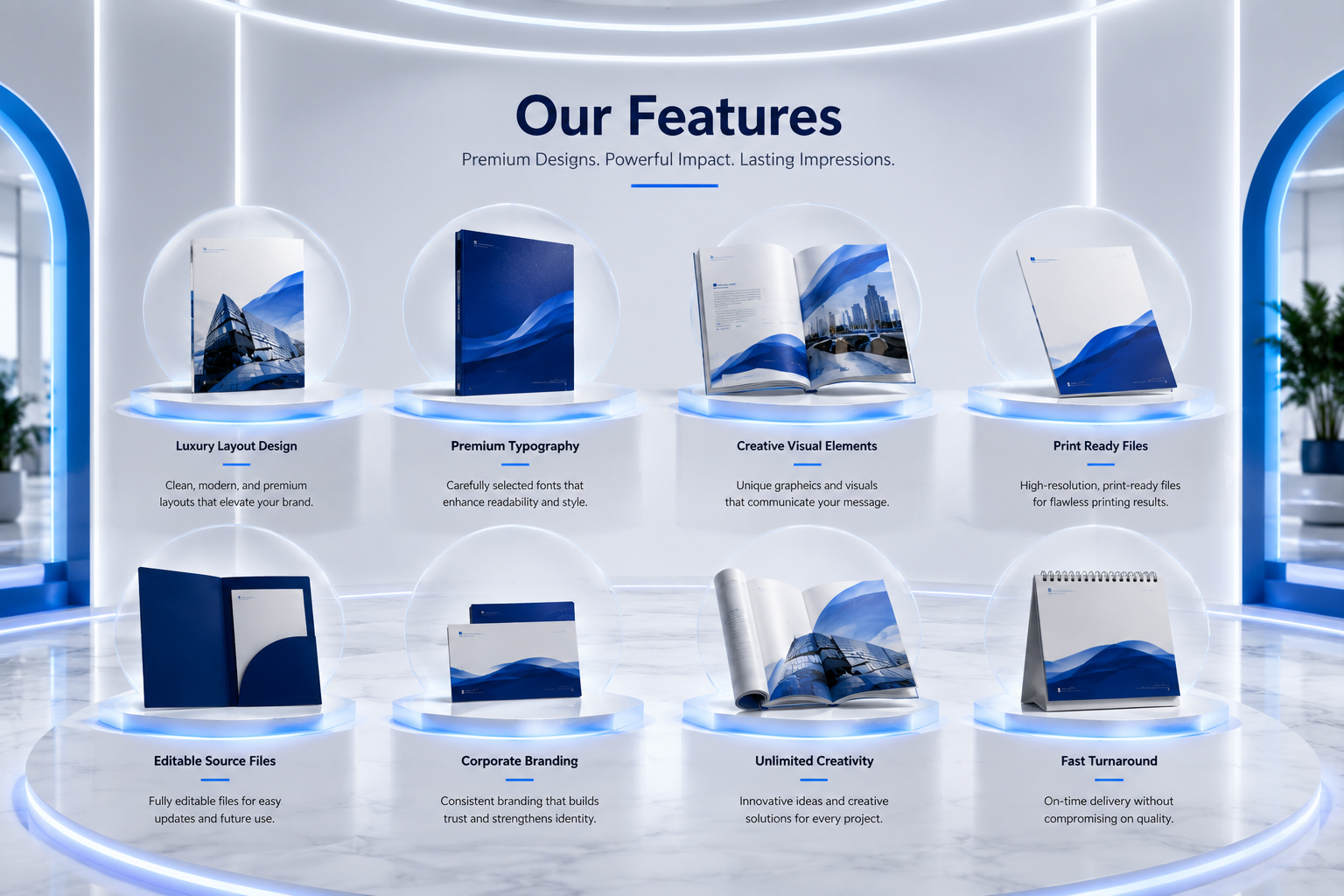 Marketing Collaterals Features
